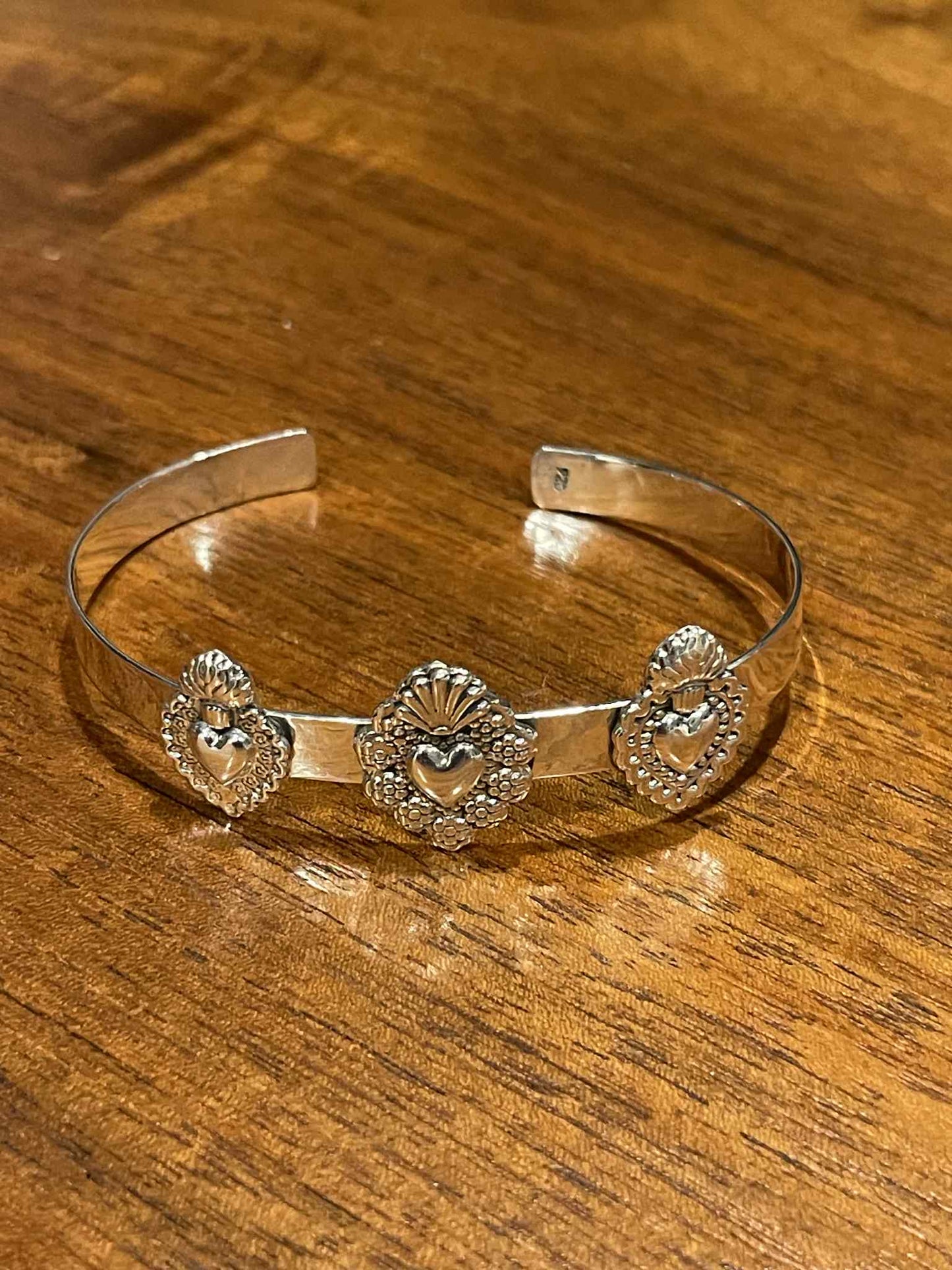 Frida Kahlo inspired Cuff Bracelet - Sagrado Corazon